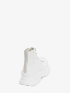 Store Alexander McQueen Women's Tread Slick Boot in White