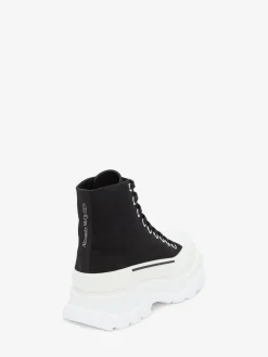 Cheap Alexander McQueen Women's Tread Slick Boot in Black/White
