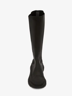 Hot Alexander McQueen Women's Tread Slick Knee High Boot in Black
