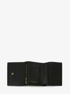 Flash Sale Alexander McQueen Women's Trifold Wallet in Black