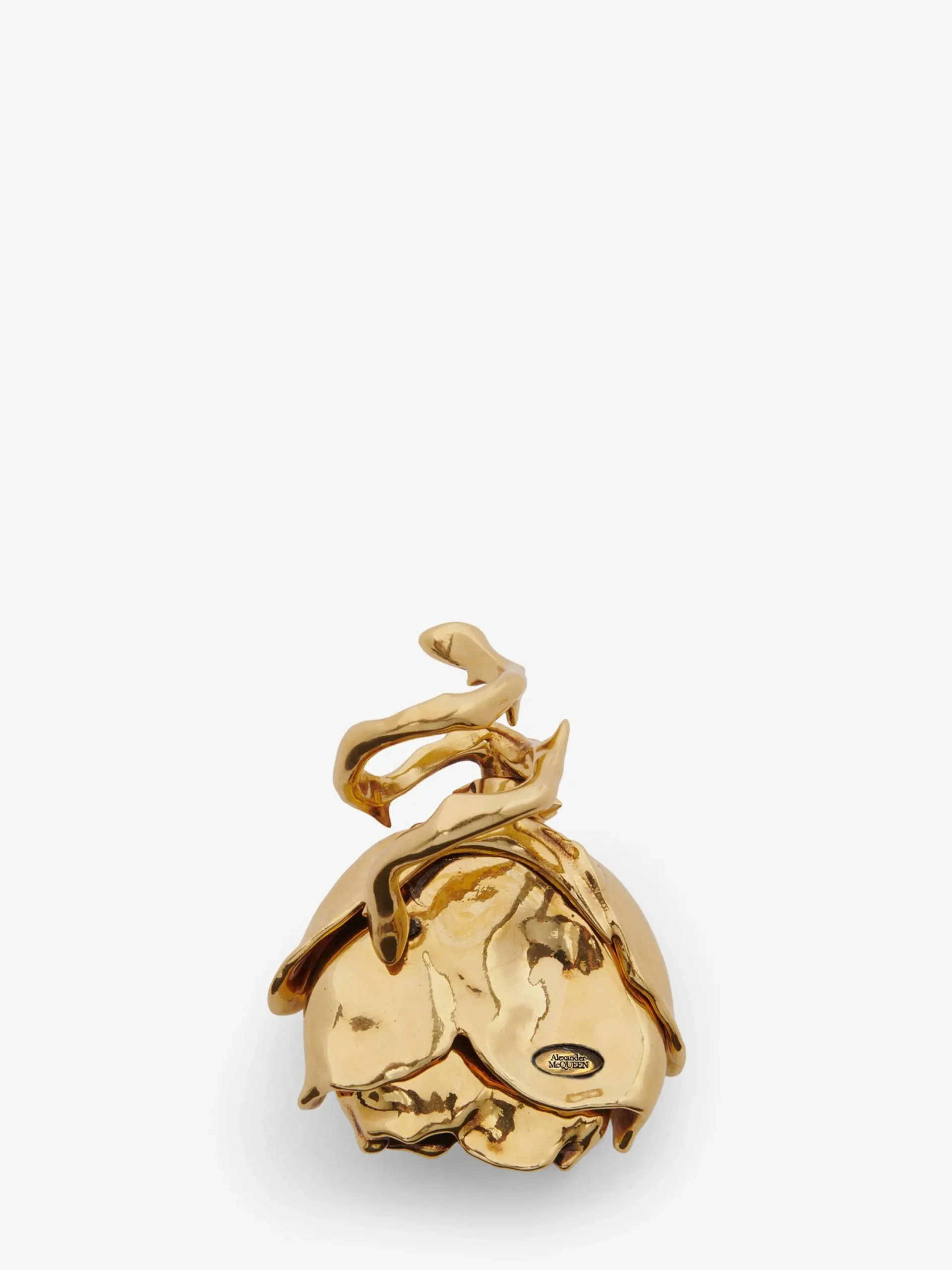 Clearance Alexander McQueen Women's Tudor Rose Ring in Gold