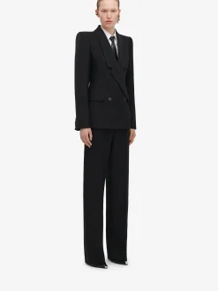 Flash Sale Alexander McQueen Women's Upside-down Lapel Jacket in Black